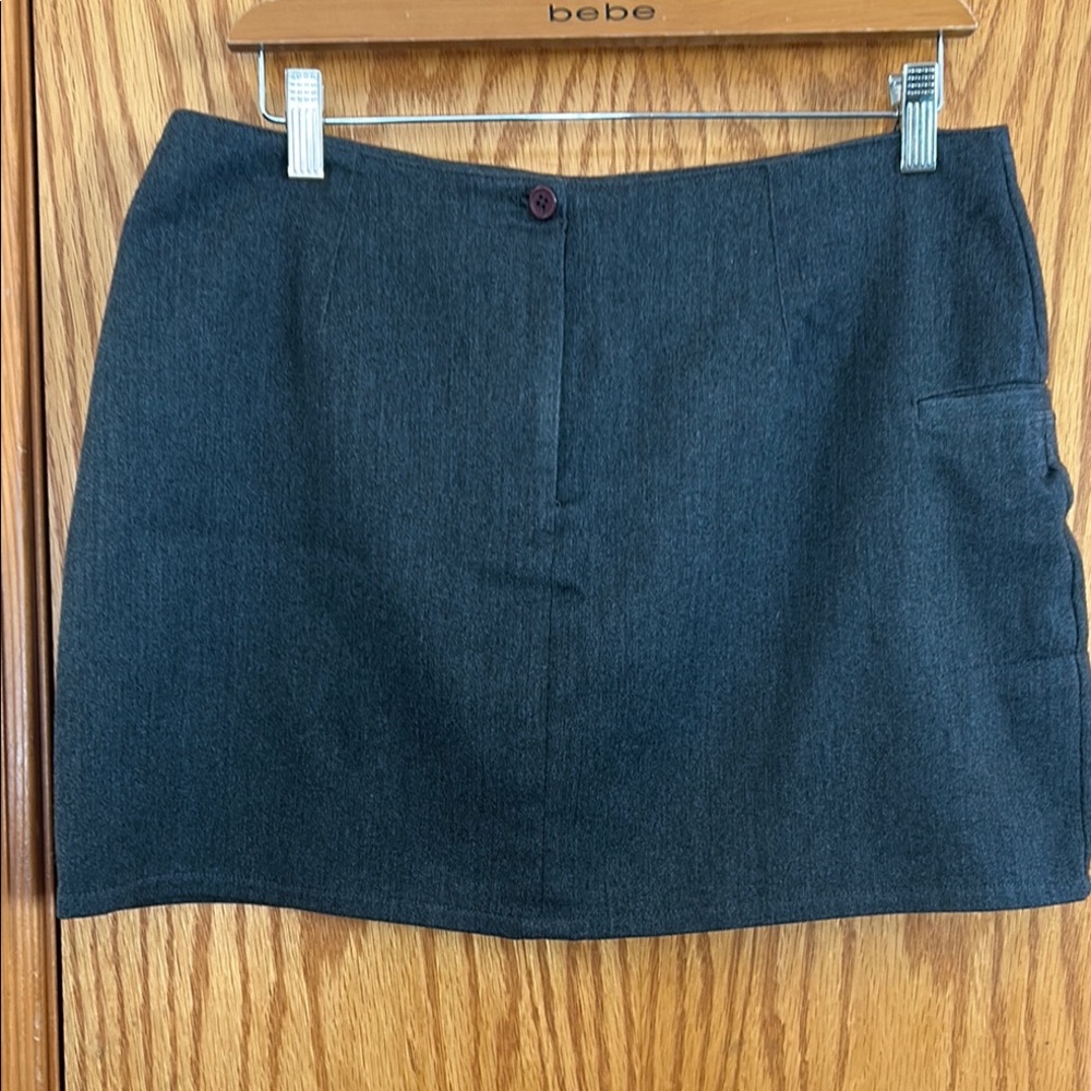 Express Charcoal Gray Skirt Work Essential